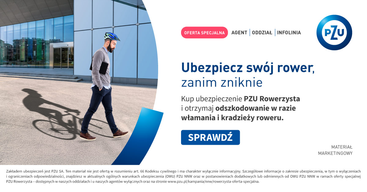 PZU - Ubezpieczenie dla rowerzysty